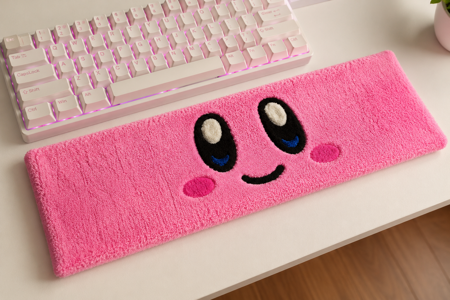 Anime pink desktop hand rest