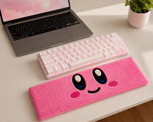 Anime pink desktop hand rest